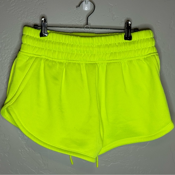 LOVE&SPORTS Neon Fleece Varsity Shorts SZ small 4/6 NEW! - Picture 5 of 16
